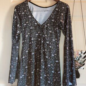 Loverly goods witchy bell sleeve dress
